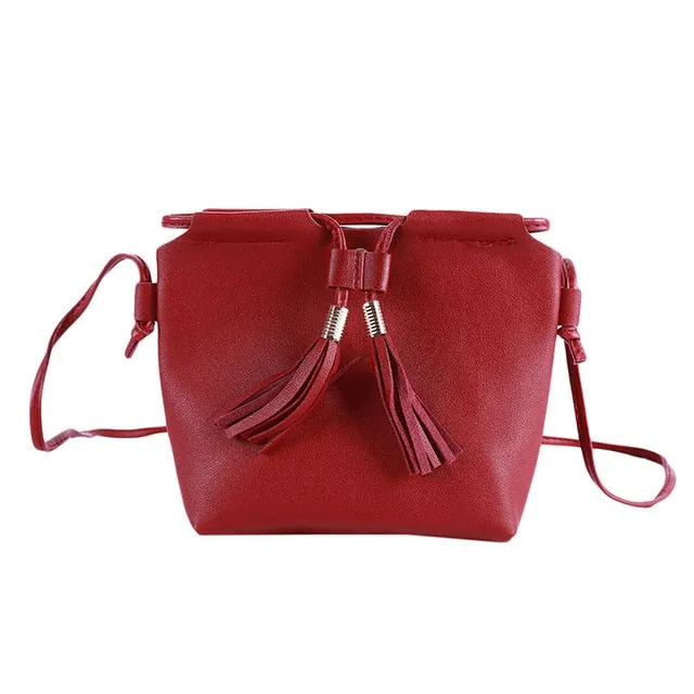 6 Pcs / Set Fashion Women Composite Bags PU Leather Diamond Lattice Print Women Handbag Shoulder Bag Wallets Purse Key Bag Set
