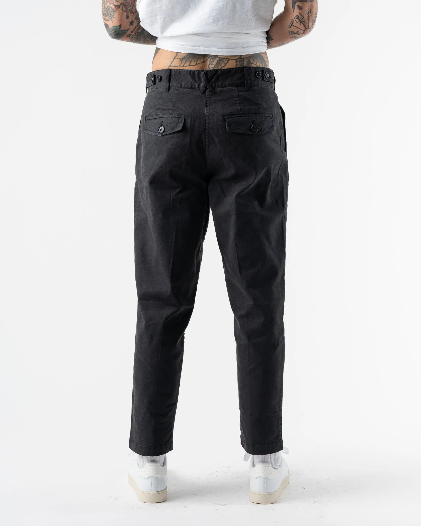 Alex Mill Flat Front Pant Chino in Black