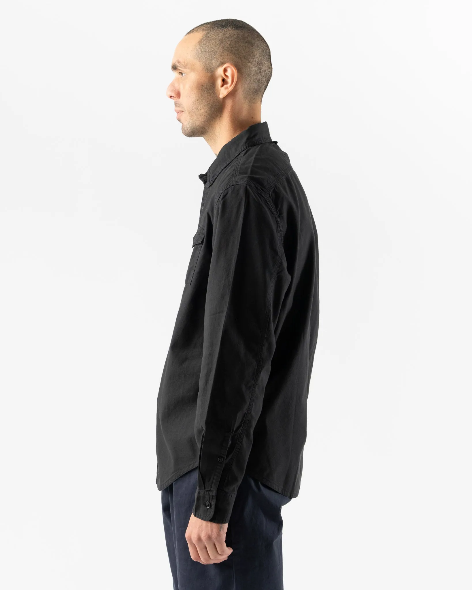 Alex Mill Utility Shirt in Washed Black