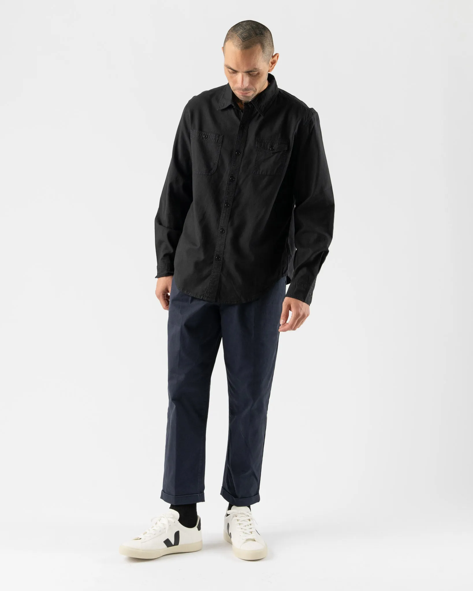 Alex Mill Utility Shirt in Washed Black
