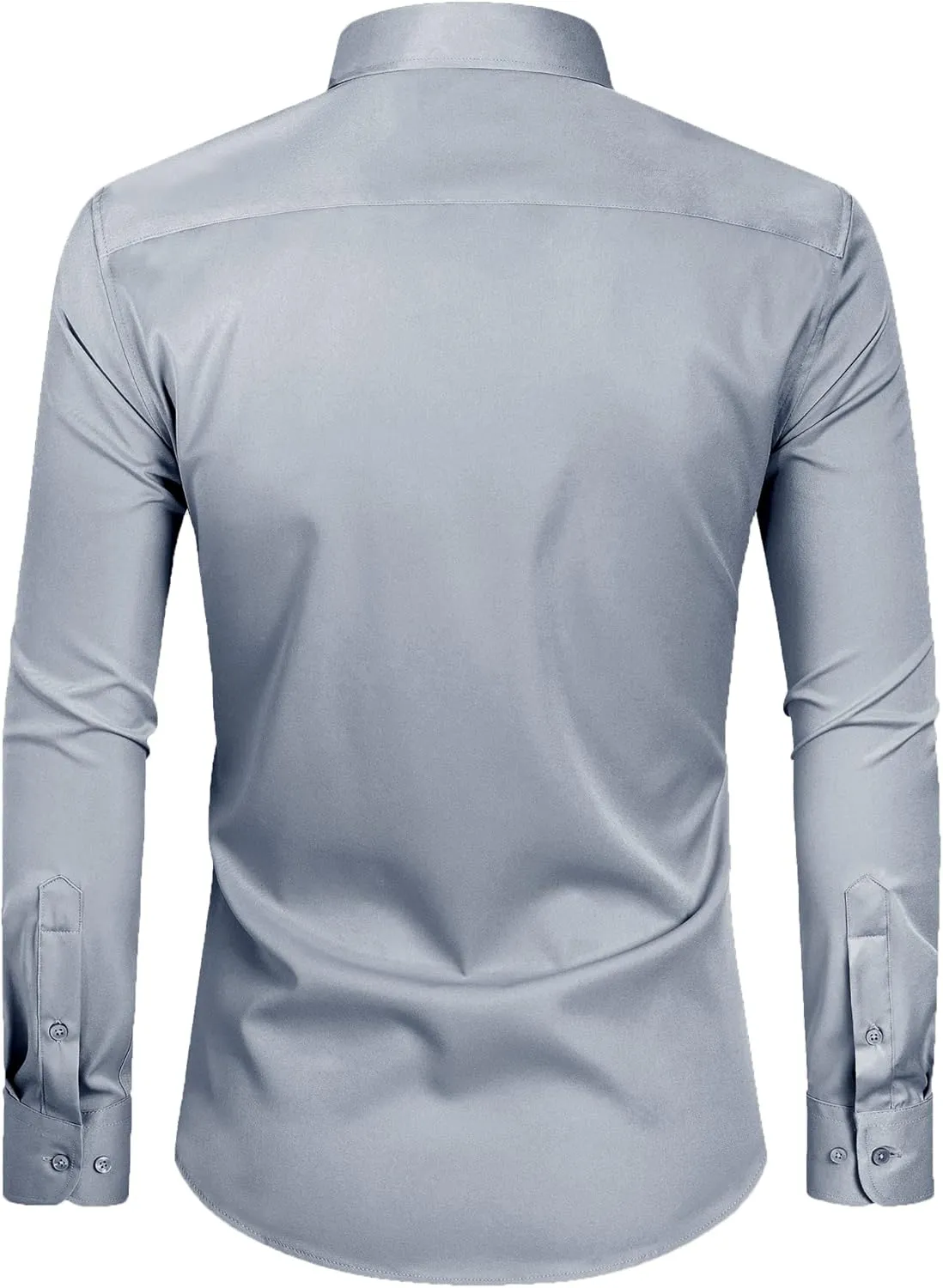 Alimens & Gentle Slim Fit Mens Dress Shirts for Men Button Down Long Sleeve Dress Shirts Wrinkle Free Formal Stain Proof