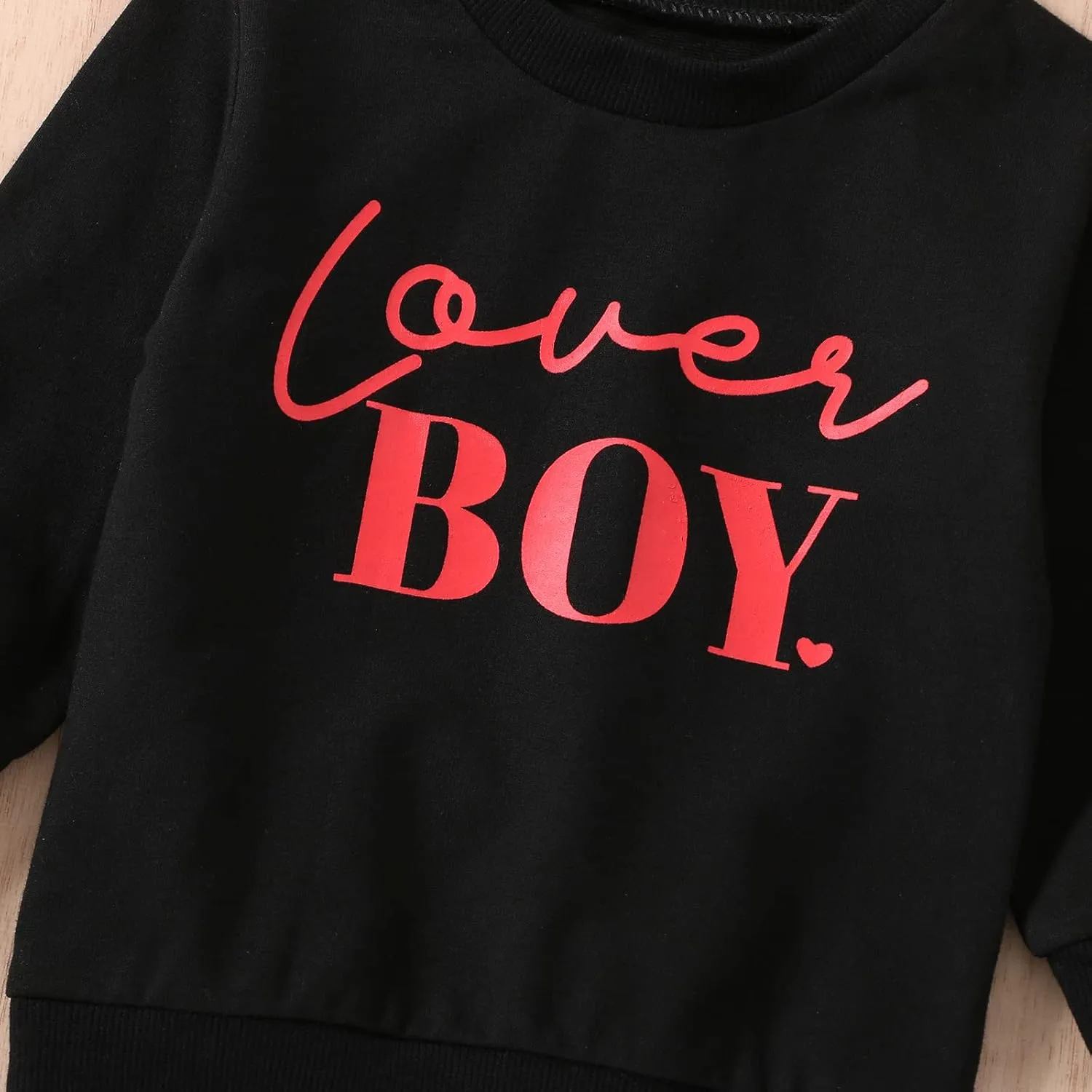 Baby Girl Boy Valentines Outfit Jumpsuit Love Heart Print Long Sleeve Sweatshirt Romper Newborn Clothes