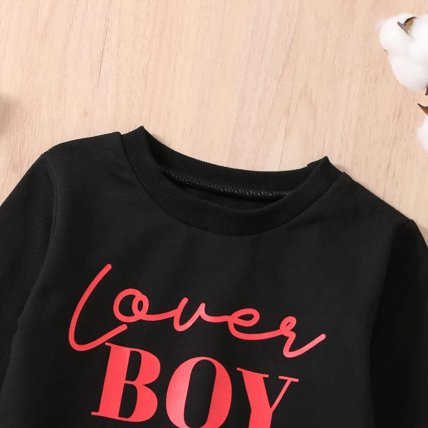 Baby Girl Boy Valentines Outfit Jumpsuit Love Heart Print Long Sleeve Sweatshirt Romper Newborn Clothes