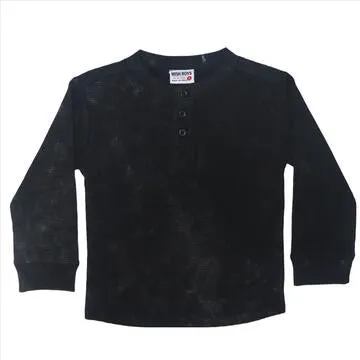 Black Enzyme Thermal Henley