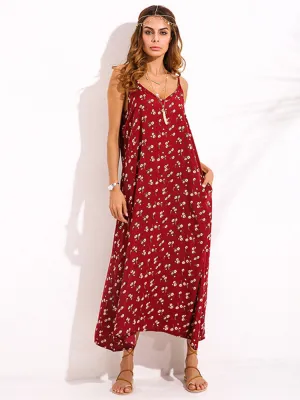 Bohemian Floral Printed Maxi Dresses