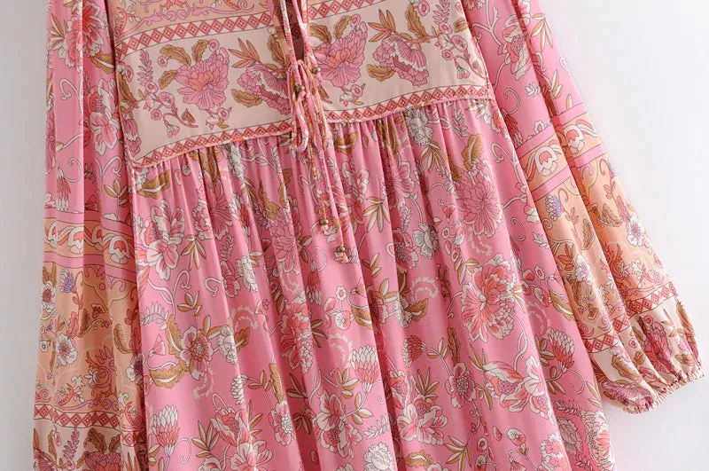 Boho Free-flowing Floral Maxi Dress