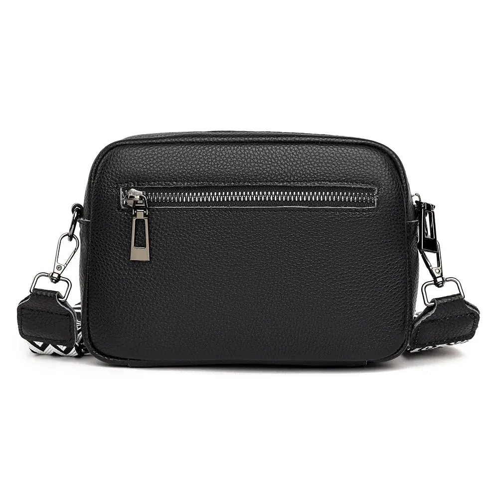 Chic Soft Leather Crossbody Shoulder Handbag