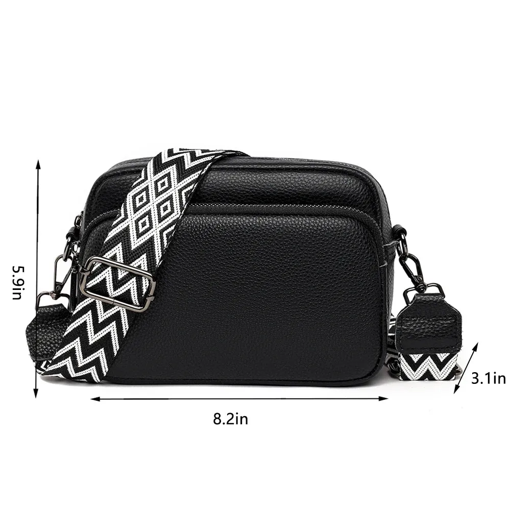 Chic Soft Leather Crossbody Shoulder Handbag