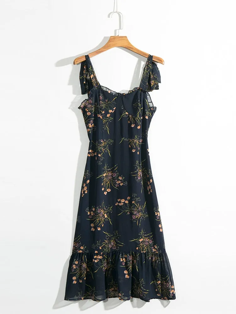 Elegant Floral Boho Maxi Dress