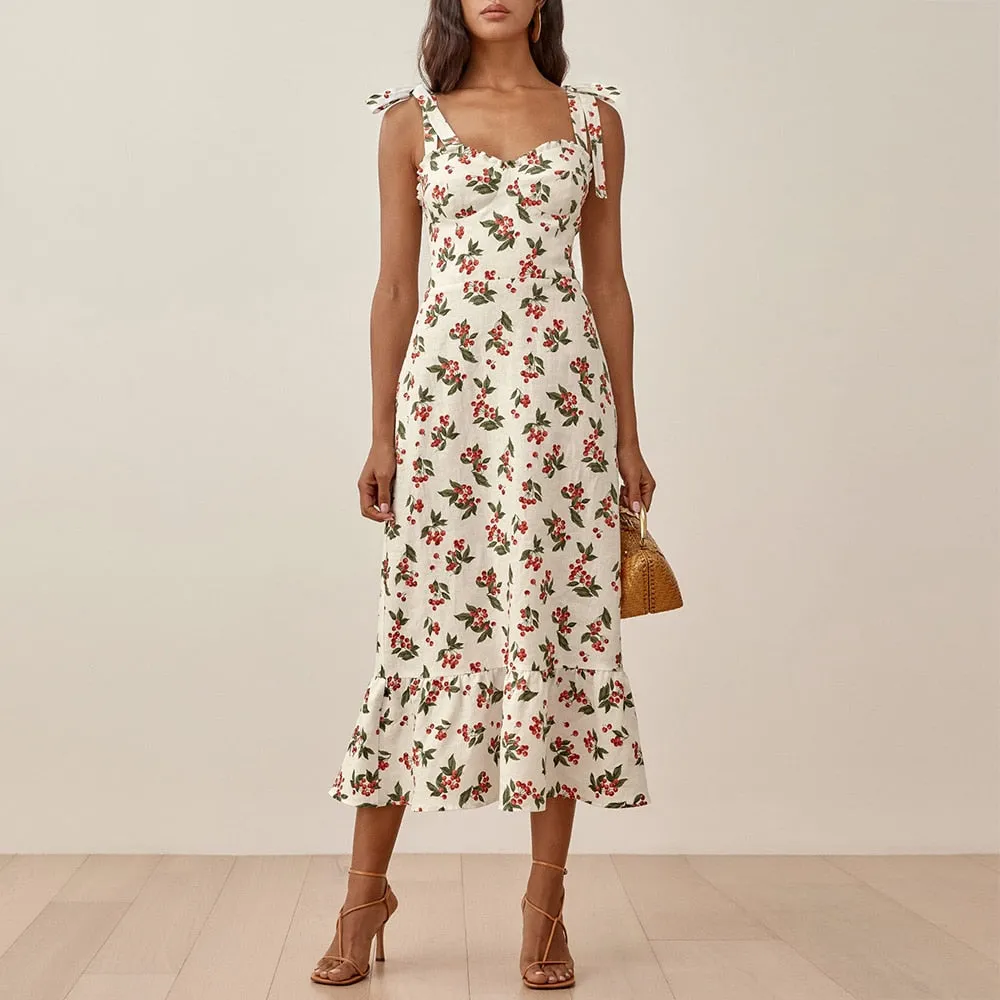 Elegant Floral Boho Maxi Dress