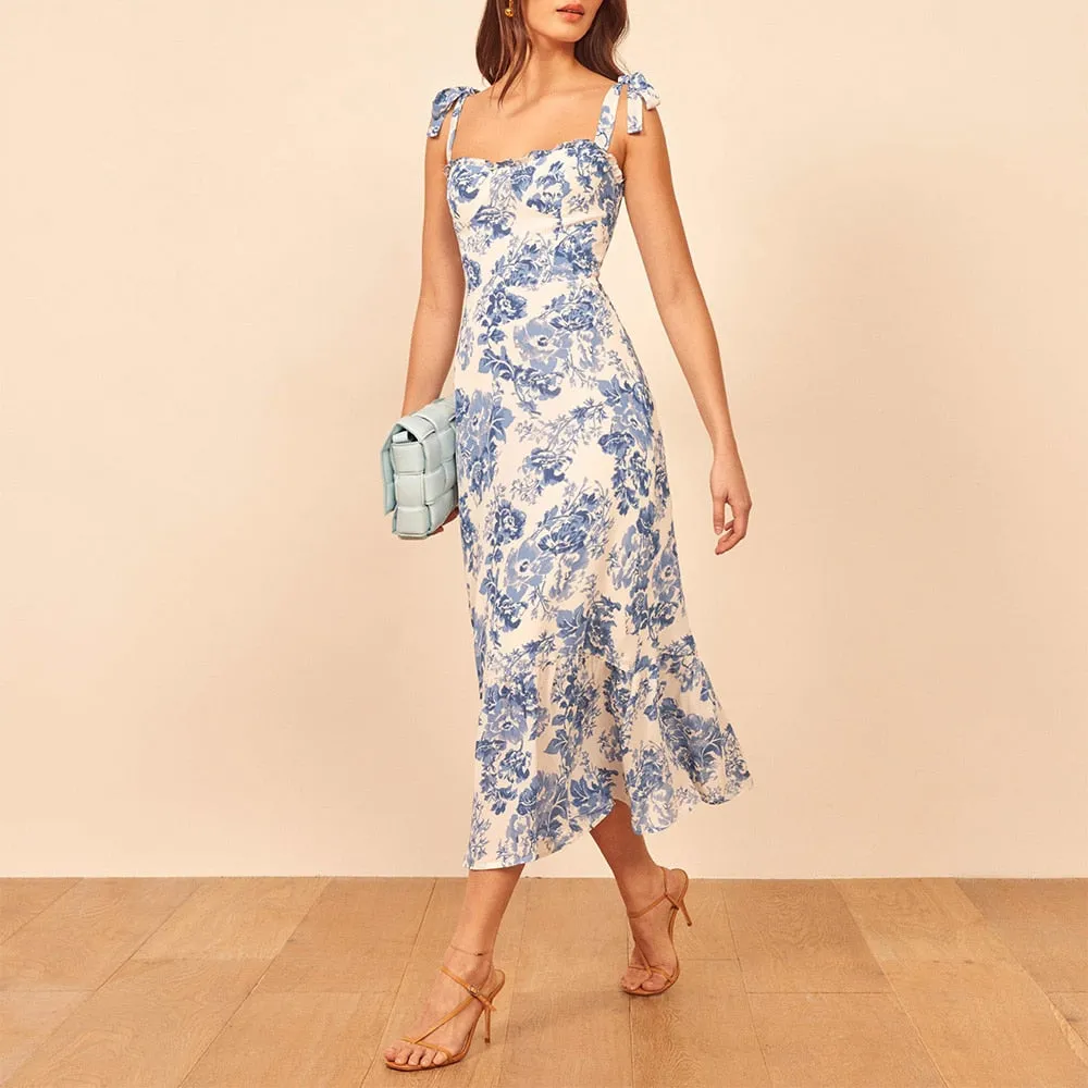 Elegant Floral Boho Maxi Dress