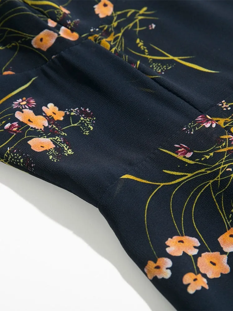 Elegant Floral Boho Maxi Dress