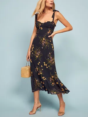 Elegant Floral Boho Maxi Dress