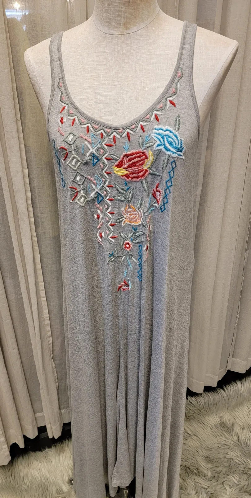 Embroidered Maxi Dress