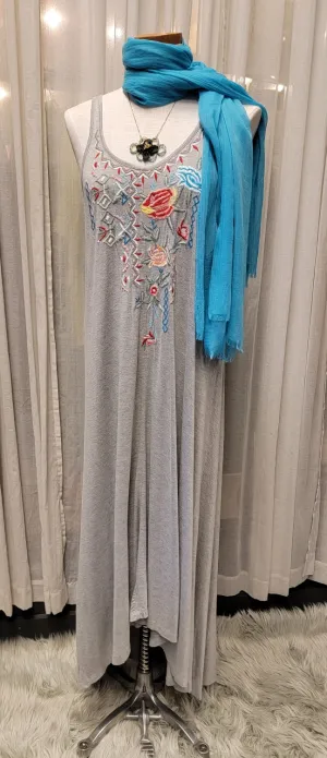 Embroidered Maxi Dress