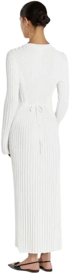 Fall Knit Dresses for Women 2024 Elegant Ribbed Pleated Bodycon Sweater Dress Casual Loose Maternity Dress
