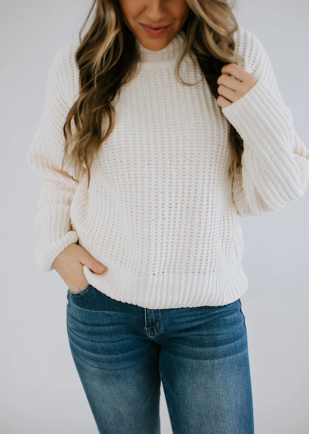 Gia Mock Neck Sweater FINAL SALE