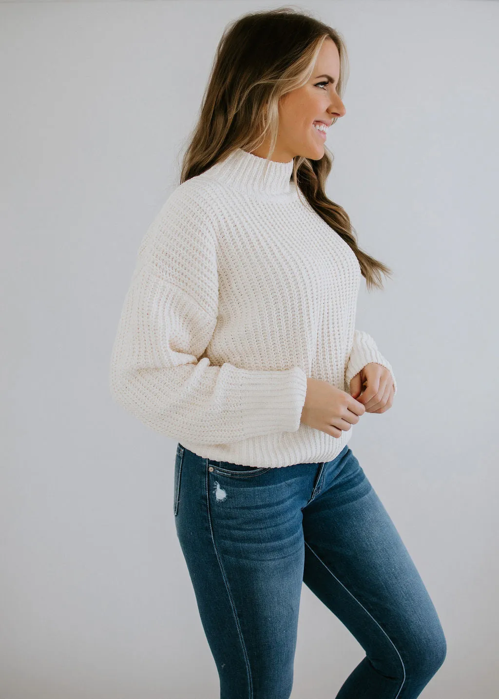 Gia Mock Neck Sweater FINAL SALE