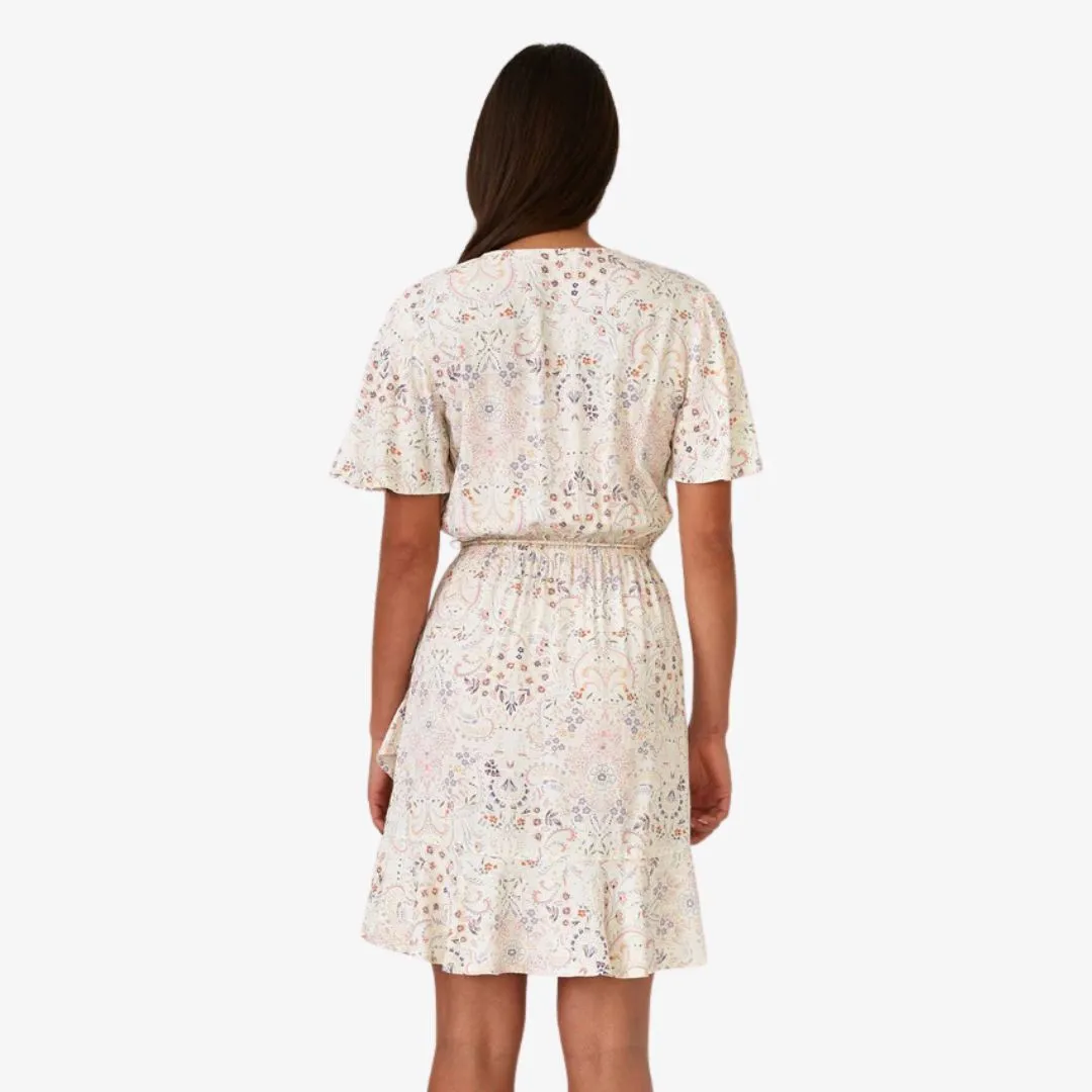 Hailey Mini Dress (Natural   Peach)