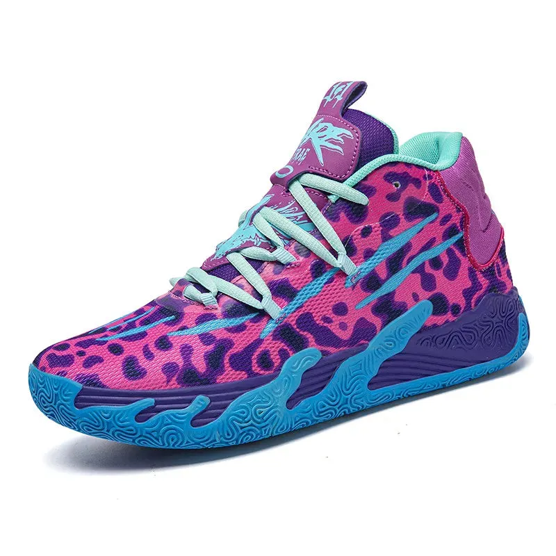 High Quality Unisex Colorful Basketball Sneakers ccAnti-shock Athletic Shoes