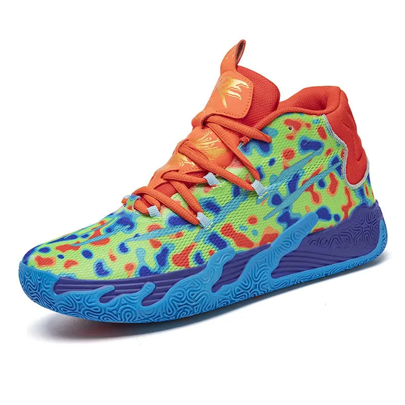 High Quality Unisex Colorful Basketball Sneakers ccAnti-shock Athletic Shoes