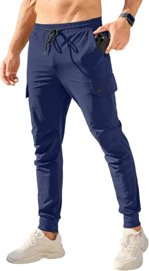 HOTake Men's Joggers Pants 4 Way Stretch Sweatpants with Pockets Cargo Joggers for Men Slim Fit Athletic Pants