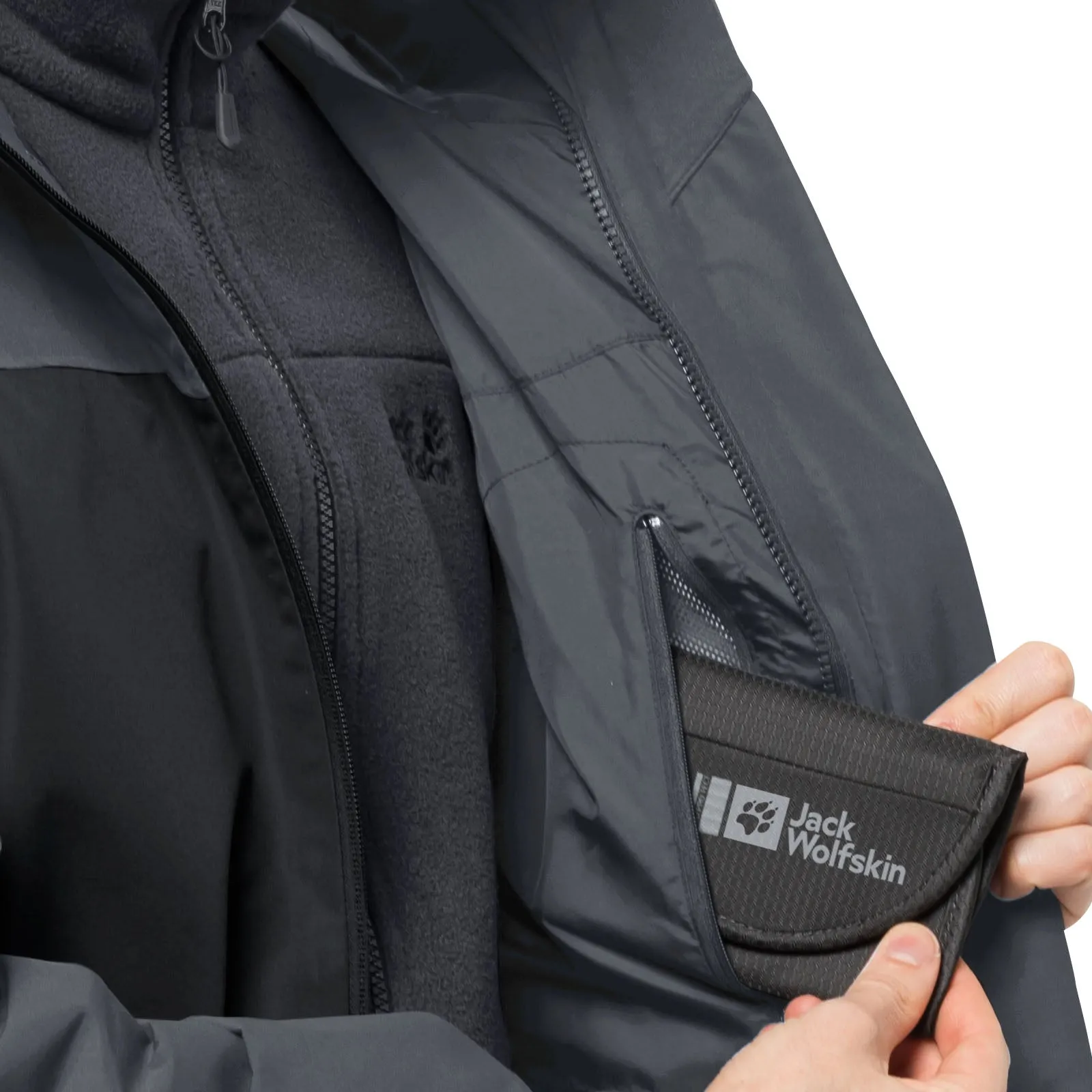 Jack Wolfskin Mens Taubenburg 3in1 Waterproof Insulated Jacket