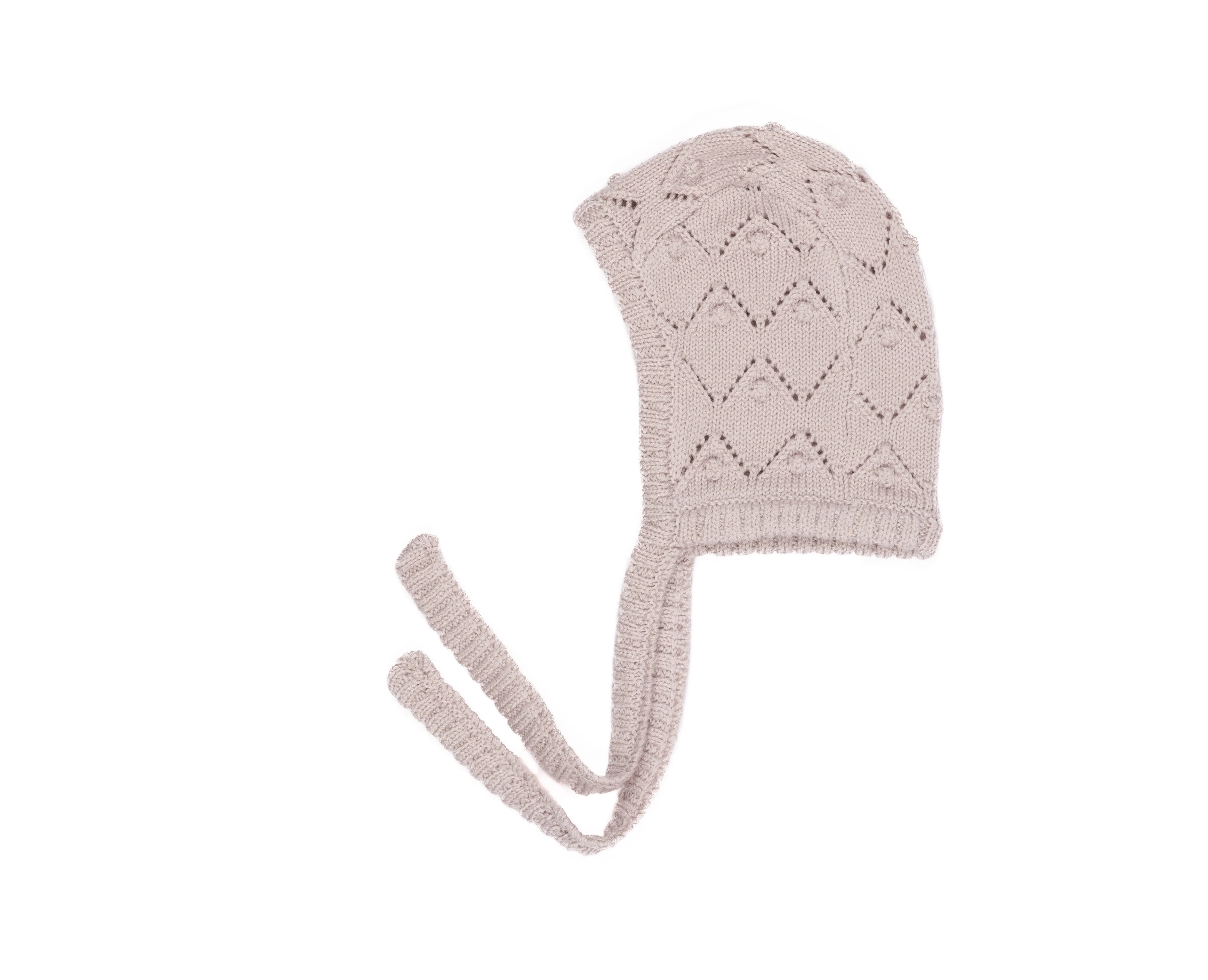 Kipp Baby Light Pink Chunky Pointelle Cardigan   Bonnet