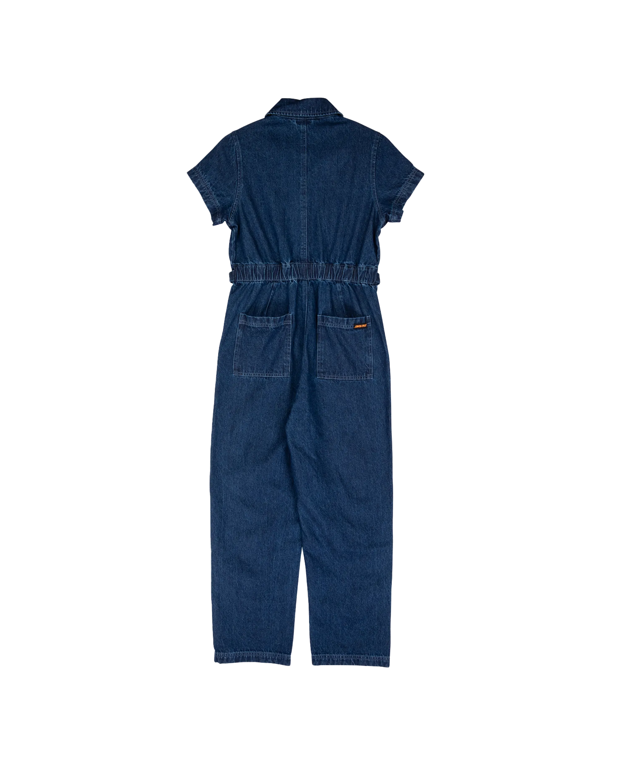 Line Up Utility Jumpsuit in Classic Blue Denim