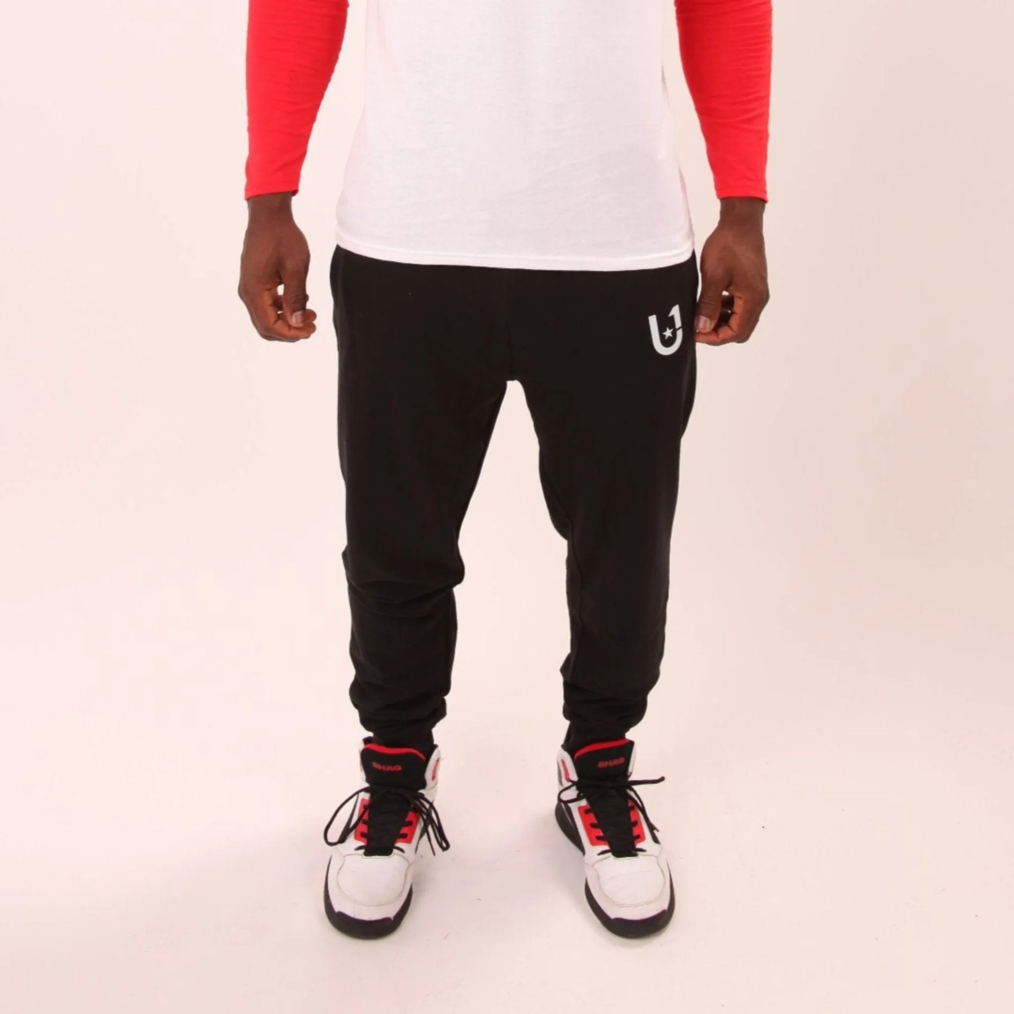 Mens Athletic Fit Sweat Pants - Black Sweat Pants - U1 Sweat Pants