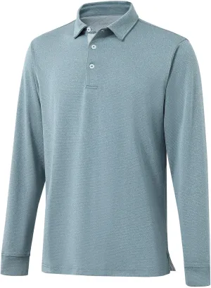 Mens Golf Shirts Long Sleeve Moisture Wicking Collared Work Business Casual Tennis Polo Shirts for Men