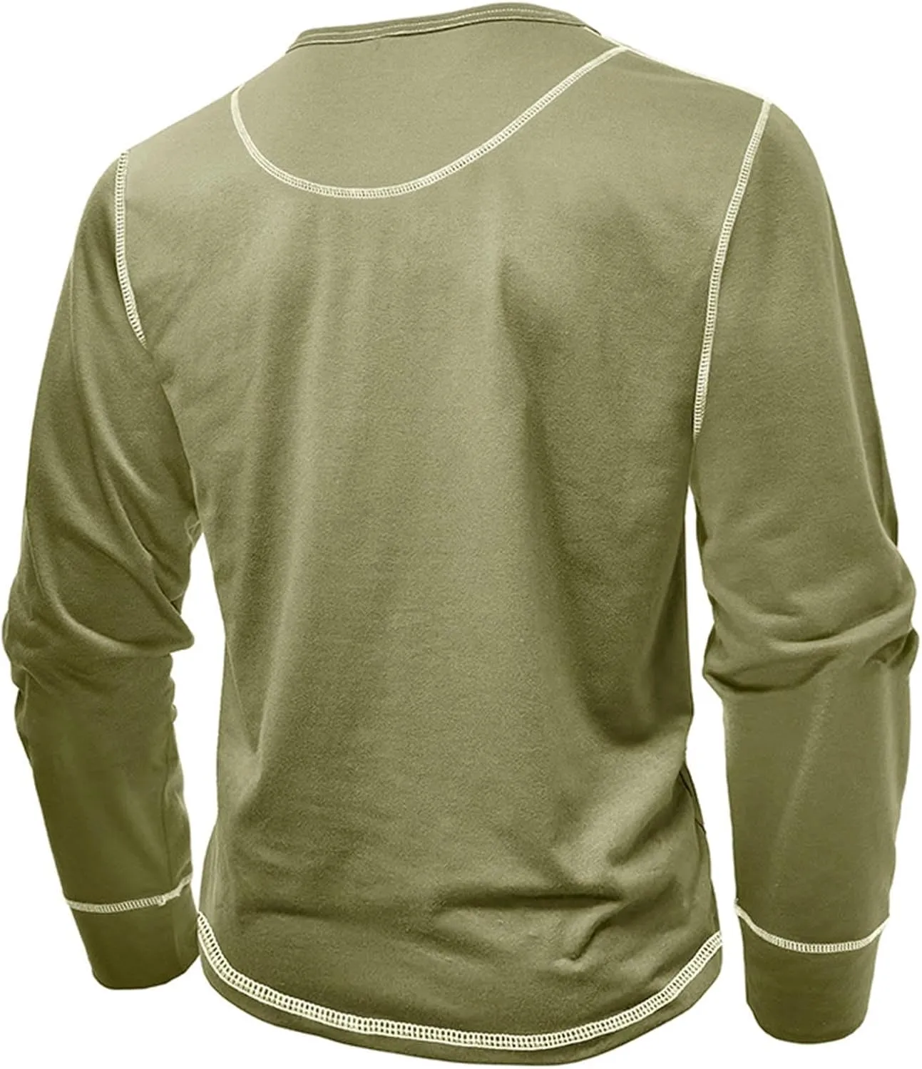 Mens Shirts Long Sleeve Henley Shirts Quarter Button Pullover Casual Stylish Shirts Thermal Tops Workout T Shirts