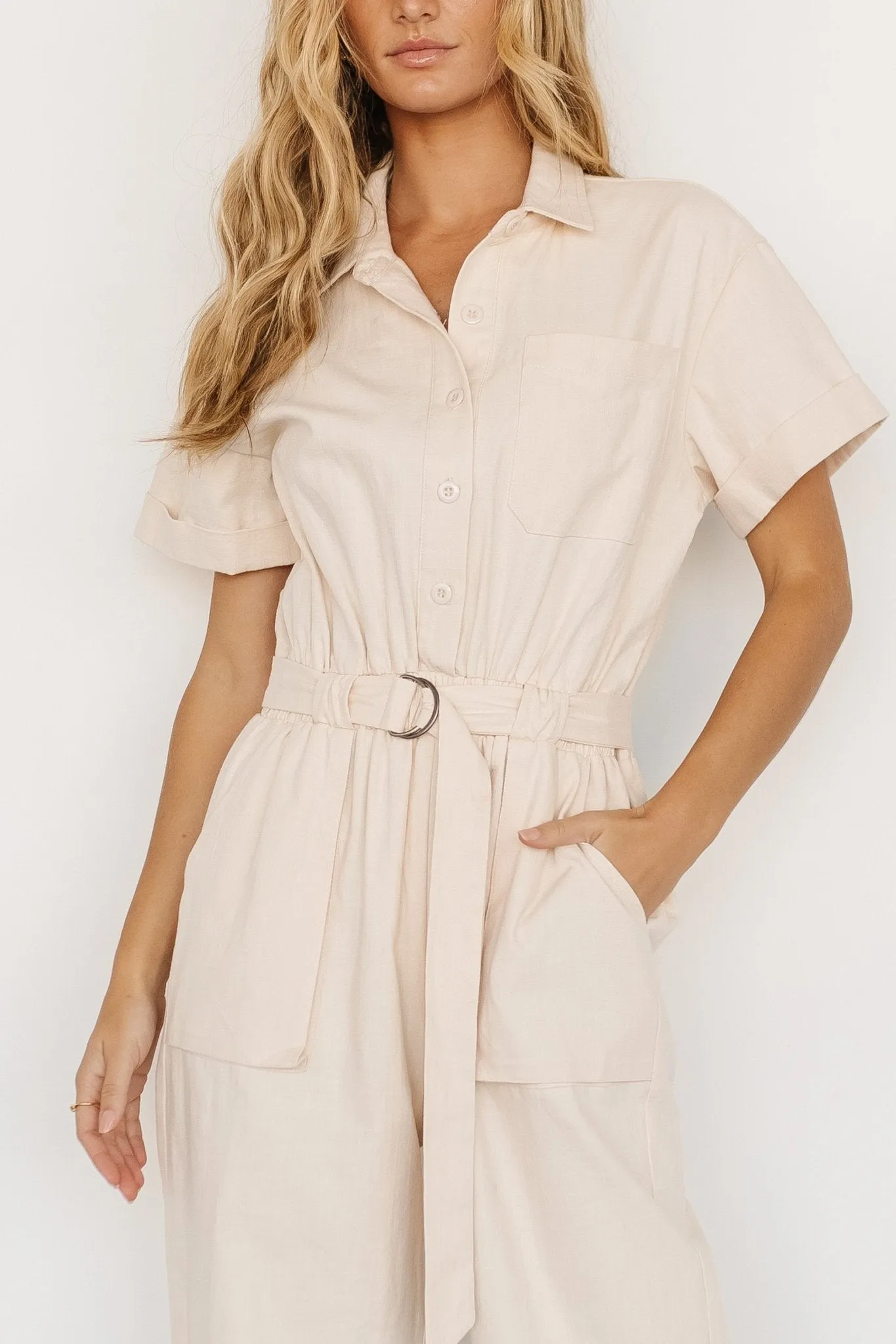 Newport Jumpsuit | Cream