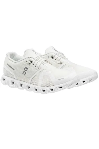 On Running Cloud 5 Women's Sneaker- White/ White