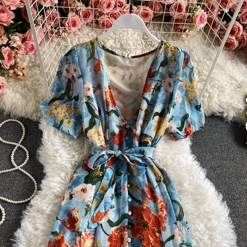 Printed Floral Bohemian dress