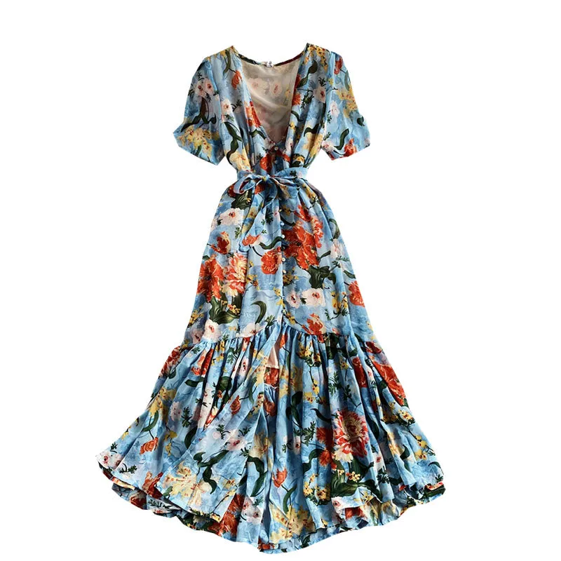 Printed Floral Bohemian dress