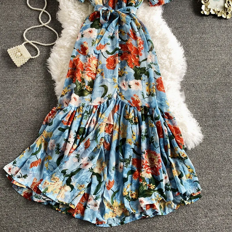 Printed Floral Bohemian dress