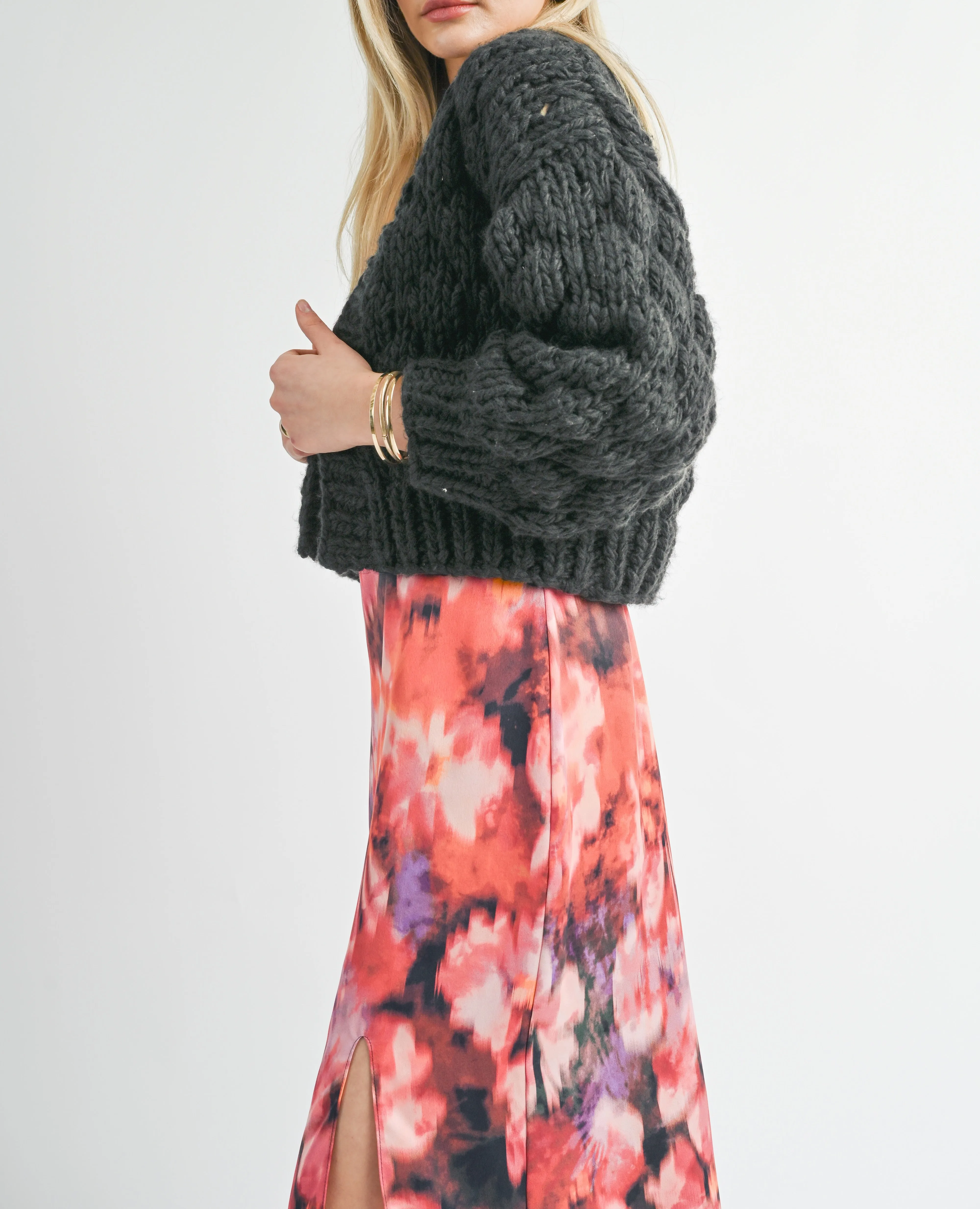"HOLD ON" CARDIGAN