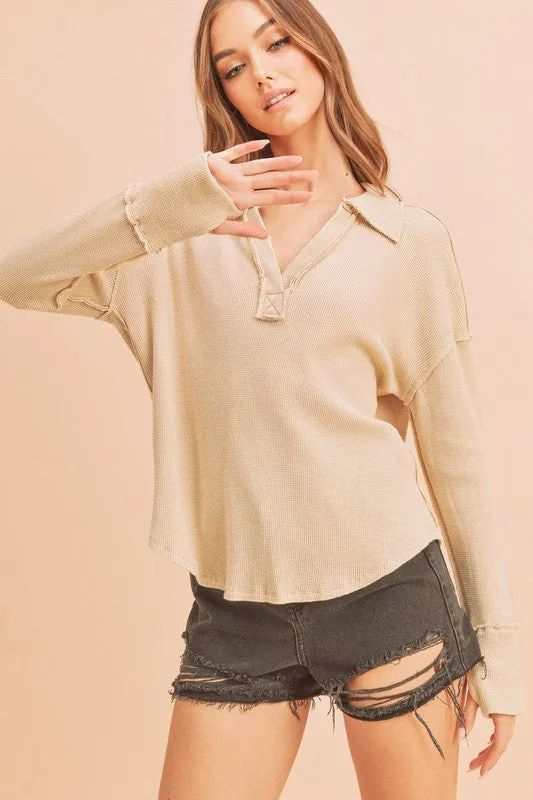 Reverse Collared Blouse
