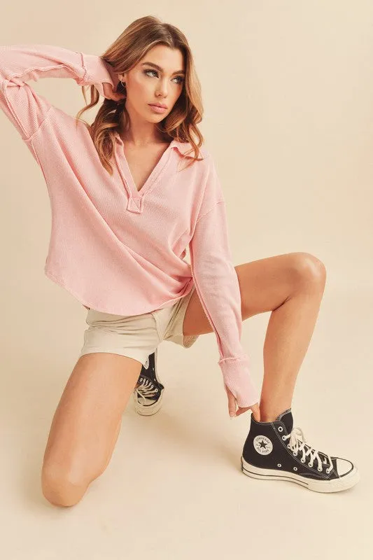 Reverse Collared Blouse