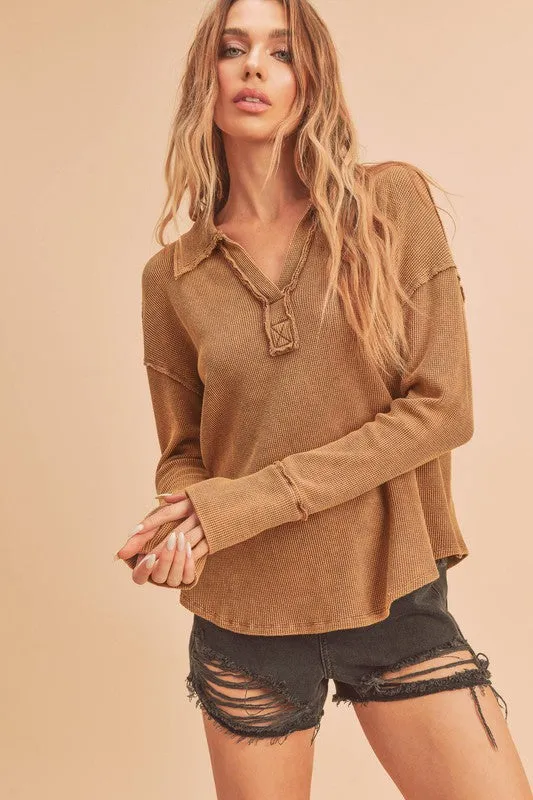 Reverse Collared Blouse
