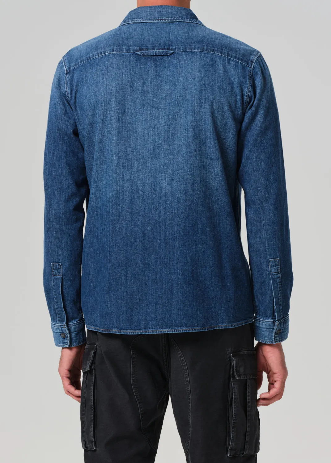 Rework Shirt Chambray in Nile