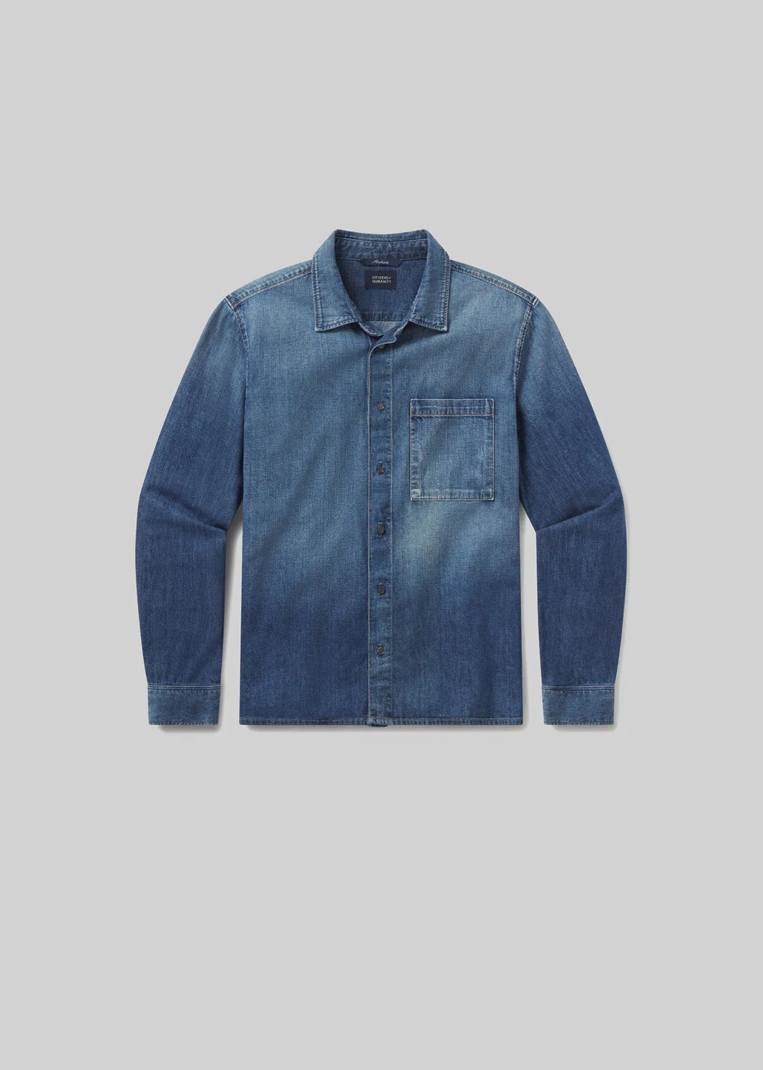 Rework Shirt Chambray in Nile