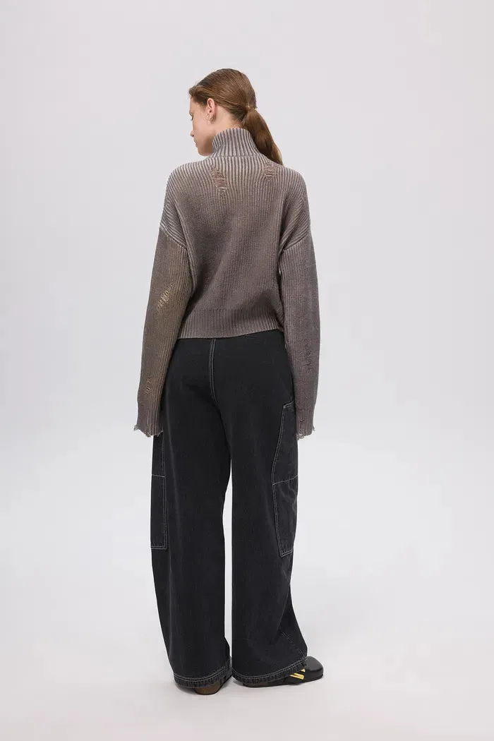 Rowan Ombre Cardigan in Cotton knit
