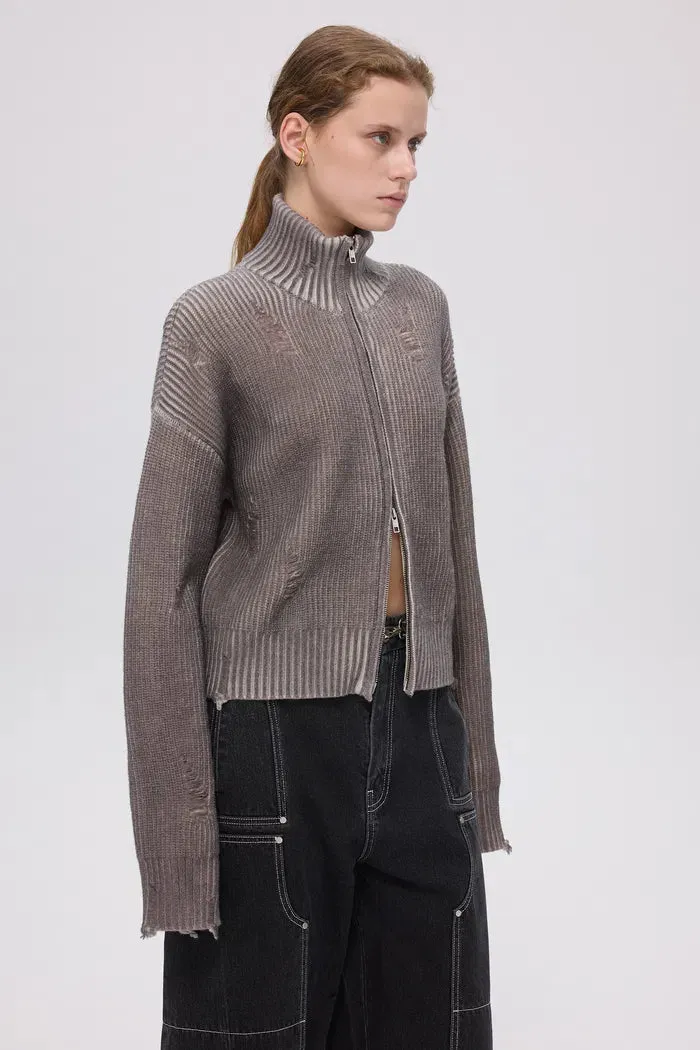 Rowan Ombre Cardigan in Cotton knit