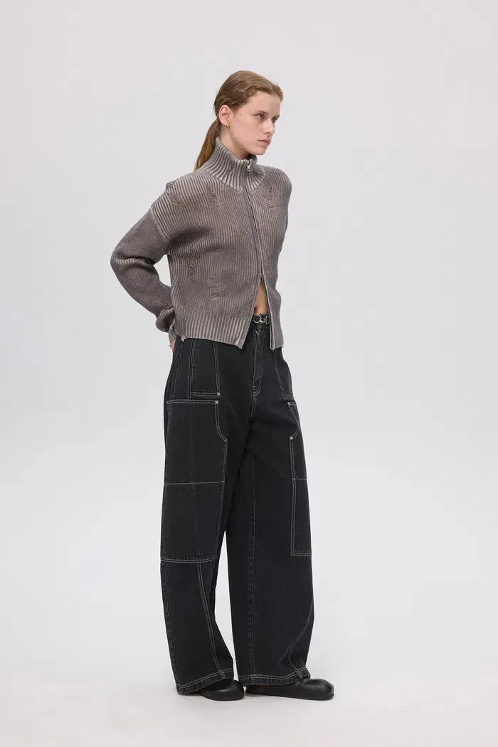 Rowan Ombre Cardigan in Cotton knit