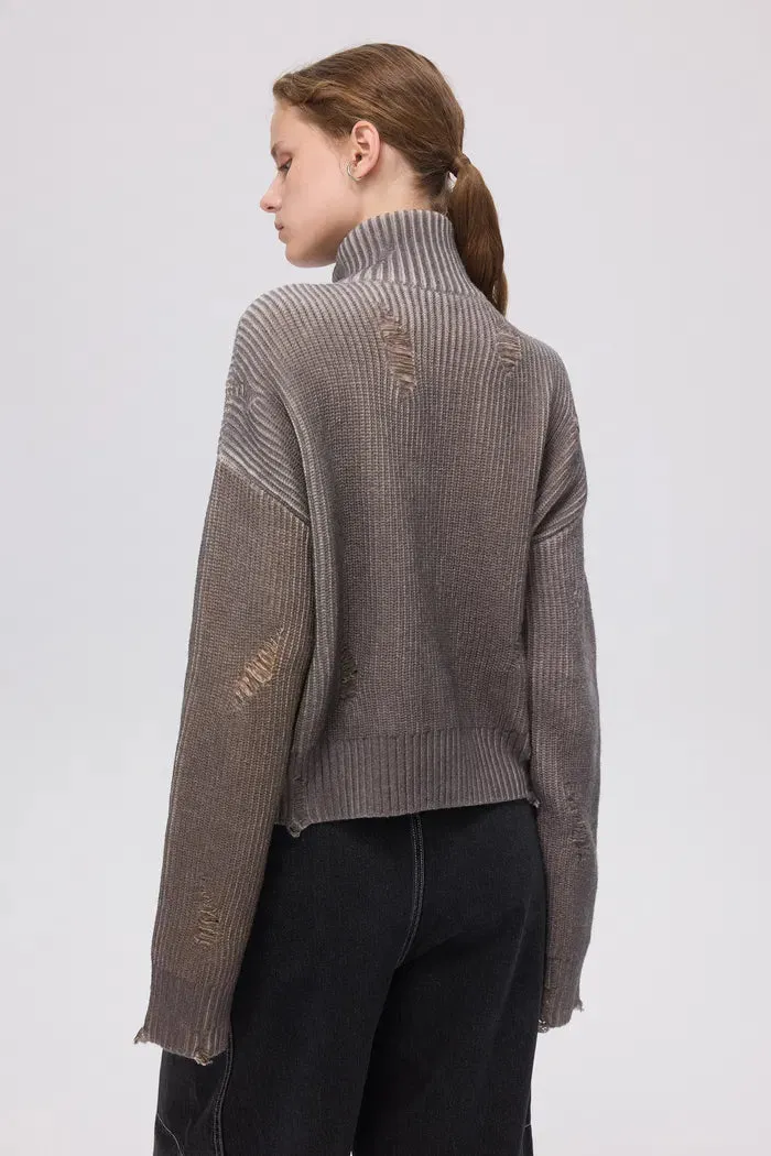 Rowan Ombre Cardigan in Cotton knit