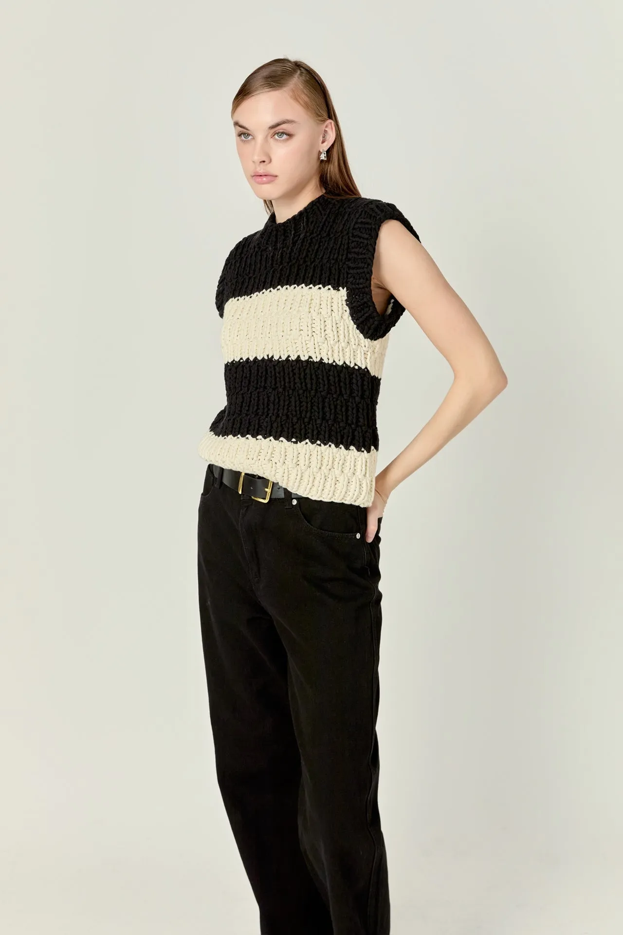 Striped Chunky Vest