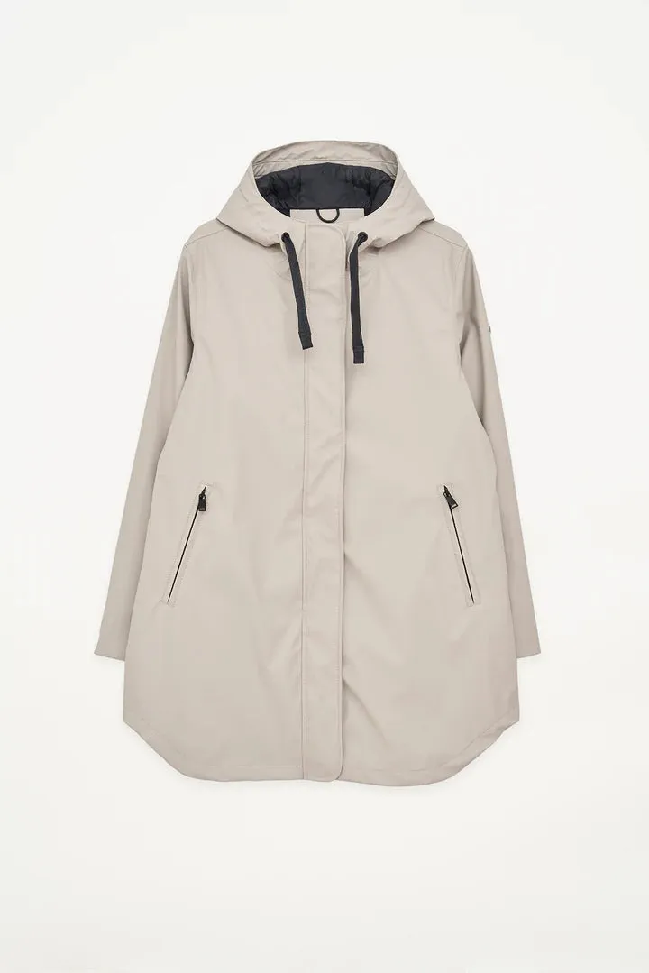 Tanta - Snow Insulated Raincoat - Stone Grey