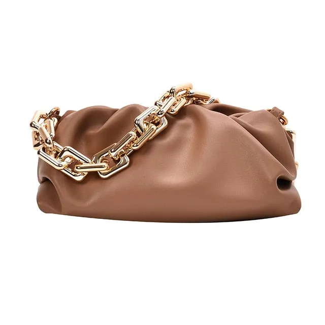 The Bulky Cloud Bag w/ Gold Chains